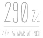 260 zł / 2os w apartamencie ze śniadaniem